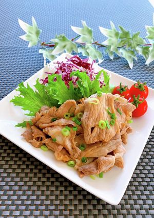 簡単・ヘルシー★豚肉のにんにく醤油炒め-レシピのメイン写真