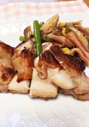 簡単！皮パリッ！中フワッ！グリルチキン-レシピのメイン写真