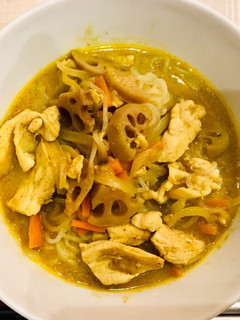 簡単糖質オフ☆タイカレーこんにゃく麺-レシピのメイン写真