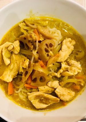 簡単糖質オフ☆タイカレーこんにゃく麺-レシピのメイン写真