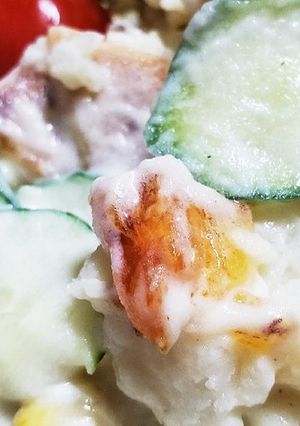 お年寄り絶讚シリーズ❗柿ポテサラ‼️-レシピのメイン写真