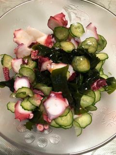 ワカタコきゅうポン酢和え-レシピのメイン写真