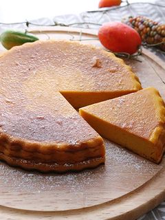 混ぜて焼くだけ かぼちゃのチーズケーキ-レシピのメイン写真
