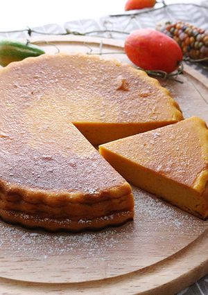 混ぜて焼くだけ　かぼちゃのチーズケーキ-レシピのメイン写真