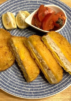 島かぼちゃの☆はさみ揚げ-レシピのメイン写真