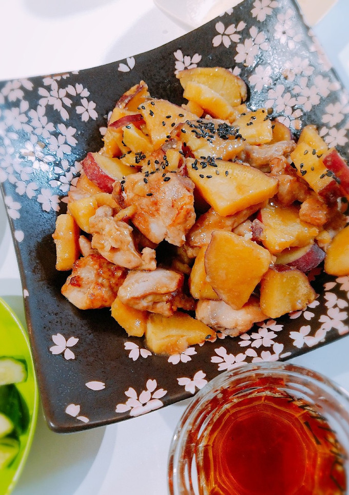 鶏とさつま芋の照り酢-レシピのメイン写真