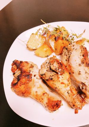 漬け込んで焼くだけ！簡単ハーブチキン-レシピのメイン写真