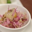 菊花と焼鰺の和え物