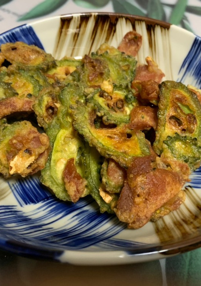 チビゴーヤ丸ごとかき揚げ(フープロ使用)-レシピのメイン写真