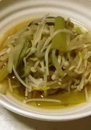 小松菜ともやしとえのきの煮浸し-レシピのメイン写真