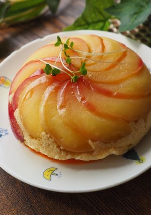りんごのせ簡単おから蒸しパン-レシピのメイン写真