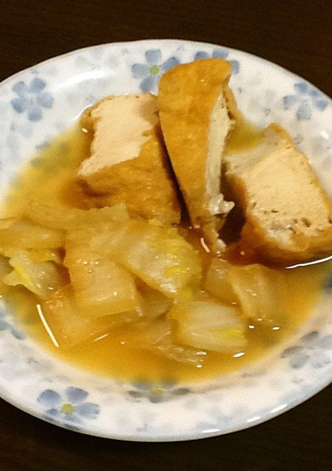白菜と厚揚げの煮浸し-レシピのメイン写真