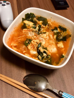 簡単純豆腐風スープ✩-レシピのメイン写真