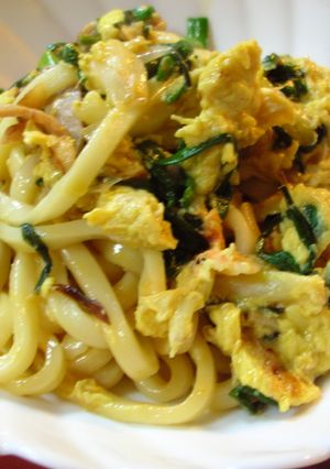 にらたま焼きうどん -レシピのメイン写真