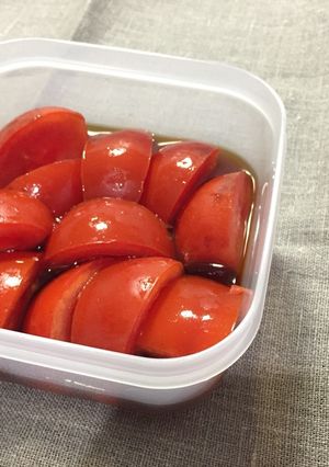 安いトマトも甘く美味しくなるトマト漬け-レシピのメイン写真