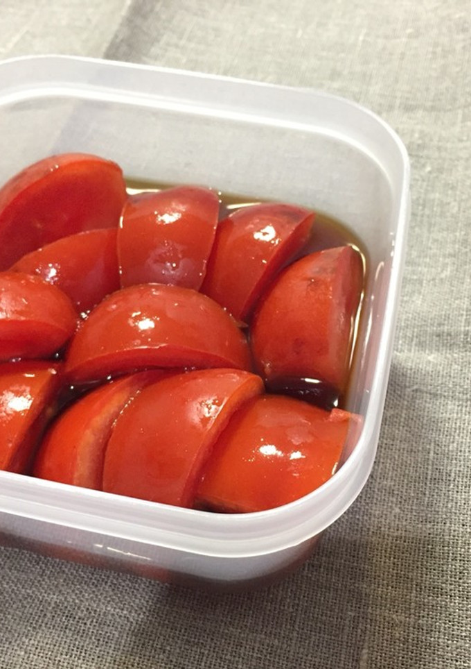 安いトマトも甘く美味しくなるトマト漬け-レシピのメイン写真