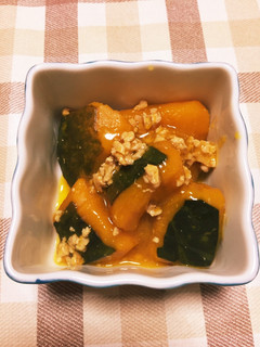 かぼちゃのそぼろ煮(常備菜豚ミンチ)-レシピのメイン写真