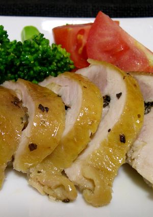 レンジde簡単♪ヘルシー★バジルチキン-レシピのメイン写真