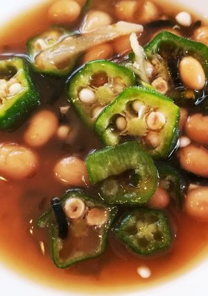 簡単&栄養満点！納豆おくらのお味噌汁-レシピのメイン写真