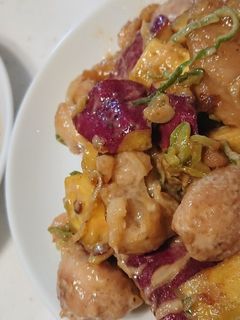 鶏とさつまいもの甘辛マヨ炒め-レシピのメイン写真