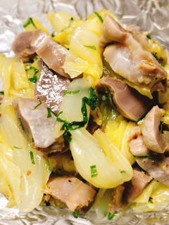 砂肝キャベツの大葉オイル和え-レシピのメイン写真