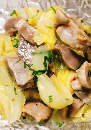 砂肝キャベツの大葉オイル和え-レシピのメイン写真