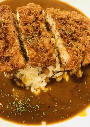 レトルトカレーの具☆納豆ごはん-レシピのメイン写真