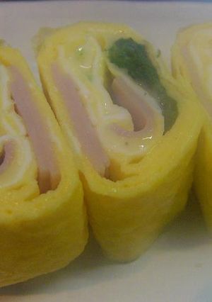 ほうれん草＆ハムチーズの厚焼き玉子❤-レシピのメイン写真