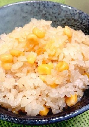 【炊飯マグ料理】焼きコーンごはん-レシピのメイン写真