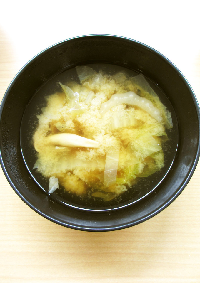 はくさいとしめじの味噌汁-レシピのメイン写真