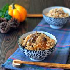 A picture of ＊きのこと鶏ひき肉のコクうま炊き込みご飯.