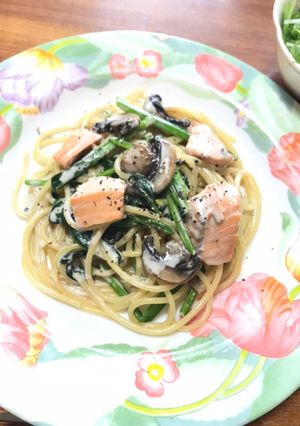 ♡鮭とほうれん草のクリームパスタ♡-レシピのメイン写真