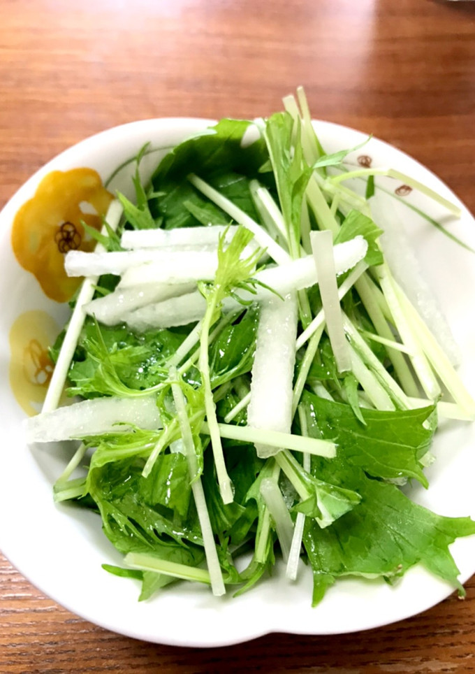 ♡簡単すぎる梨と水菜のサラダ♡-レシピのメイン写真