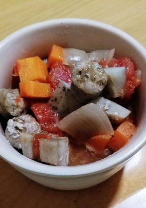 コストコソーセージと蓮根のトマトスープ-レシピのメイン写真
