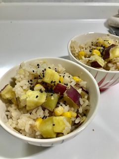 さつまいもとコーンのご飯-レシピのメイン写真
