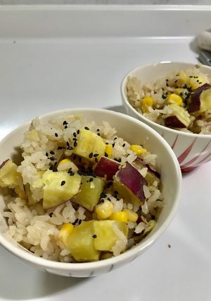 さつまいもとコーンのご飯-レシピのメイン写真