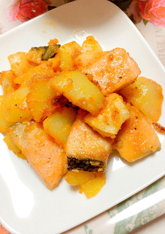 鮭とじゃがいもの味噌マヨ和え-レシピのメイン写真