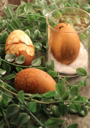 簡単！恐竜の卵☆台湾茶葉煮卵（茶葉蛋）-レシピのメイン写真