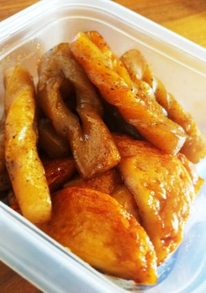 簡単！平天とこんにゃくの甘辛煮-レシピのメイン写真