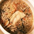 土鍋で秋の味覚★鮭の炊き込みご飯