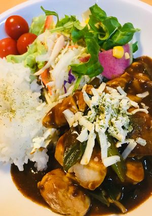 レトルト●鶏肉＆長ネギの出汁チーズカレー-レシピのメイン写真