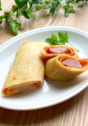 ソーセージとチーズ入り♡米粉のブリトー風-レシピのメイン写真