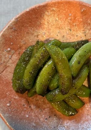 スナップエンドウの焦がし醤油焼き-レシピのメイン写真