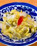 白菜の漬物をお手軽に 牛乳パックがミソ