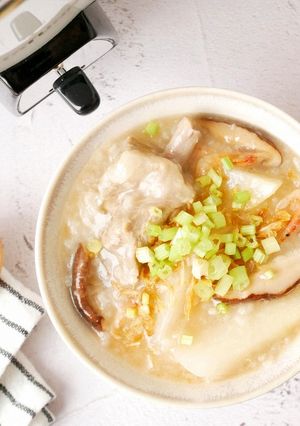 ＼大同電鍋レシピ／鹹粥（シエンジョウ）-レシピのメイン写真