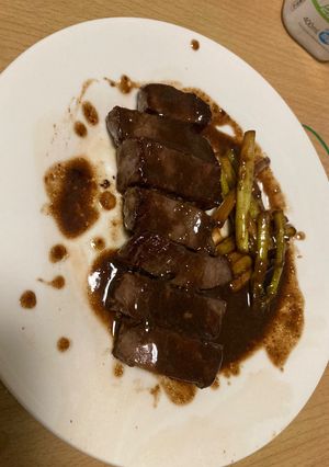 ステーキ赤ワインわさびソース-レシピのメイン写真