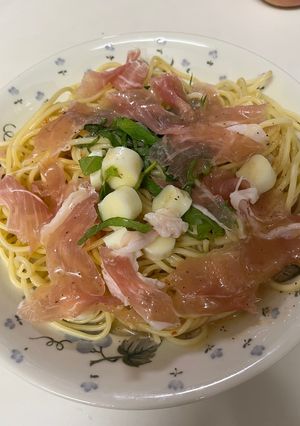 チーズと生ハムのスパゲッティ-レシピのメイン写真