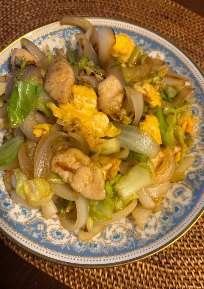 玉ねぎ玉子と鶏ササミのしっとり炒め-レシピのメイン写真