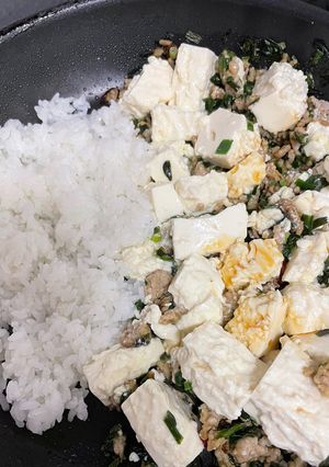 一人暮らしご飯がすすむフライパン麻婆丼-レシピのメイン写真
