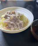【包丁いらず！】豚肉とキャベツ蒸し✨️